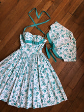 Load image into Gallery viewer, vintage 1950s Horrockses sun dress set