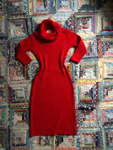 Load image into Gallery viewer, vintage 1950s Susan Small red knit dress