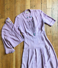 Load image into Gallery viewer, vintage 1940s CC41 rayon dress set