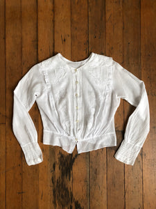 antique Edwardian cotton blouse {xs}