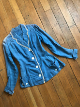 Load image into Gallery viewer, antique 1910s blue jacket