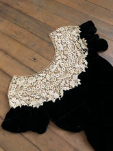Load image into Gallery viewer, vintage 1930s black velvet gown