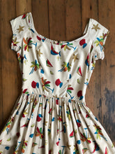 Load image into Gallery viewer, vintage 1950s Surf N' Sand silk Hawaiian dress