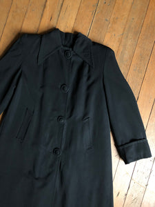 vintage 1940s black coat {M/L}