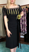 Load image into Gallery viewer, vintage 1950s wiggle dress {xs}
