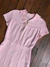 Load image into Gallery viewer, vintage 1930s pink rayon dress {s}