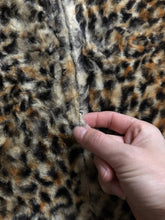Load image into Gallery viewer, vintage 1960s faux leopard mini dress