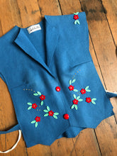 Load image into Gallery viewer, vintage 1940s felt vest {xs}