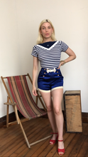 Load image into Gallery viewer, vintage 1950s nautical t-shirt {xxs}