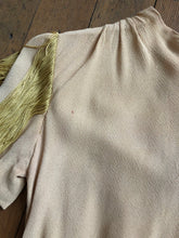 Load image into Gallery viewer, vintage 1940s tassel dress