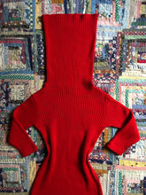 Load image into Gallery viewer, vintage 1950s Susan Small red knit dress