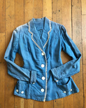 Load image into Gallery viewer, antique 1910s blue jacket