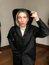 Load image into Gallery viewer, vintage 1940s coat with hood {L}