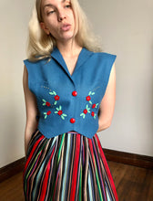 Load image into Gallery viewer, vintage 1940s felt vest {xs}