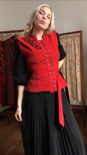 Load image into Gallery viewer, vintage 1940s red corduroy jacket