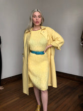 Load image into Gallery viewer, vintage 1950s yellow coat {L}