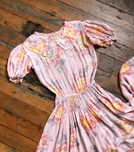 Load image into Gallery viewer, vintage 1930s pink floral dress