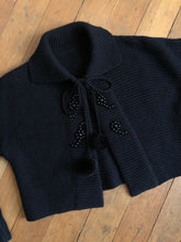 Load image into Gallery viewer, vintage 1950s cotton bolero sweater