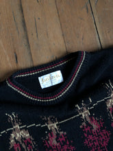 Load image into Gallery viewer, vintage 1980s Jantzen novelty sweater {m+} drying flowers