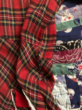 Load image into Gallery viewer, vintage 1940s red plaid dress
