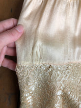 Load image into Gallery viewer, vintage 1920s peachy silk dress {s} AS-IS