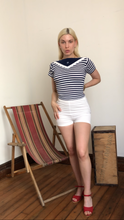 Load image into Gallery viewer, vintage 1950s nautical t-shirt {xxs}
