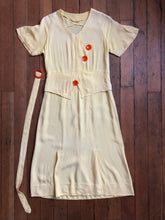 Load image into Gallery viewer, vintage 1930s NRA yellow dress