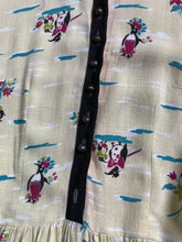 Load image into Gallery viewer, vintage 1940s novelty Penguin dress