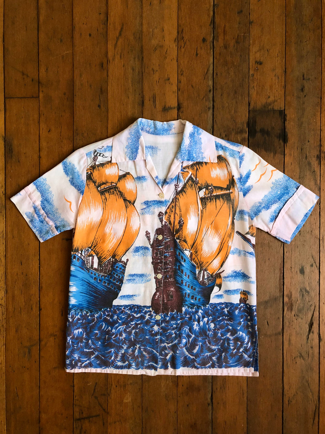 vintage 1950s TALLSHIP blouse {xs}