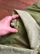 Load image into Gallery viewer, vintage 1950s green sheer dress {1X}