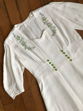 Load image into Gallery viewer, vintage 1930s embroidered dress {1X}