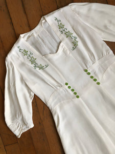 vintage 1930s embroidered dress {1X}