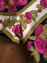 Load image into Gallery viewer, vintage 1950s floral rose print dress set
