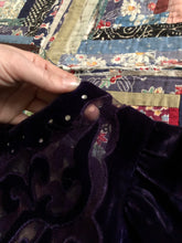 Load image into Gallery viewer, vintage 1930s purple velvet dress