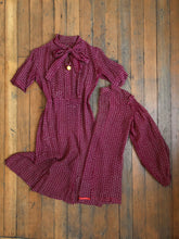 Load image into Gallery viewer, vintage 1930s silk dress set