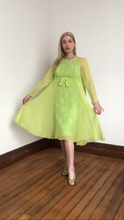 Load image into Gallery viewer, vintage 1960s hourglass illusion dress {M}