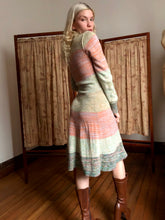 Load image into Gallery viewer, vintage 1970s Seahorse knit dress {xs-m}