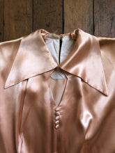Load image into Gallery viewer, vintage 1940s pink satin dress