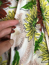 Load image into Gallery viewer, vintage 1940s floral long sleeve blouse {L}