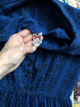Load image into Gallery viewer, vintage 1950s LANZ blue wool dress