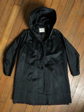 Load image into Gallery viewer, vintage 1940s coat with hood {L}