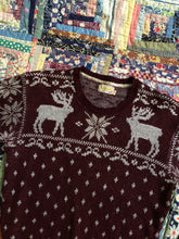 Load image into Gallery viewer, vintage 1940s reindeer sweater