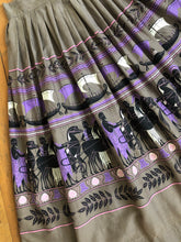 Load image into Gallery viewer, MARKED DOWN vintage 1950s Ancient Greece border print skirt