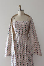 Load image into Gallery viewer, vintage 1950s Jerry Gilden cotton dress and shawl set