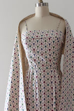 Load image into Gallery viewer, vintage 1950s Jerry Gilden cotton dress and shawl set