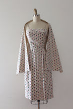 Load image into Gallery viewer, vintage 1950s Jerry Gilden cotton dress and shawl set