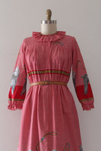Load image into Gallery viewer, vintage 1960s novelty print John Wolf dog dress