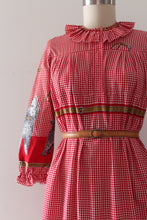 Load image into Gallery viewer, vintage 1960s novelty print John Wolf dog dress