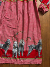 Load image into Gallery viewer, vintage 1960s novelty print John Wolf dog dress