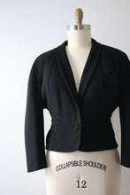 Load image into Gallery viewer, vintage 1950s black jacket